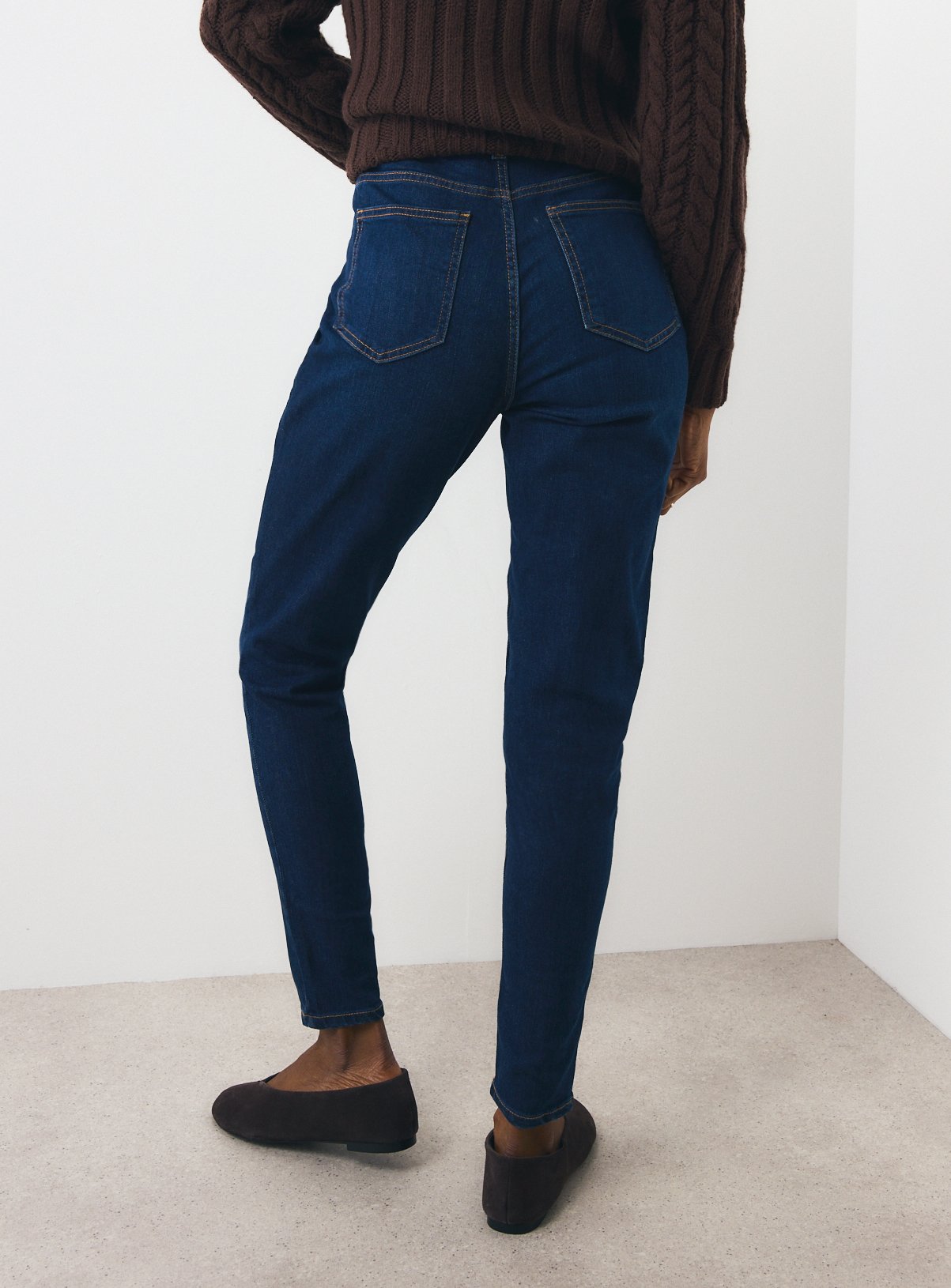Skinny Dark Denim Jeans 12L - Image 4 thumbnail